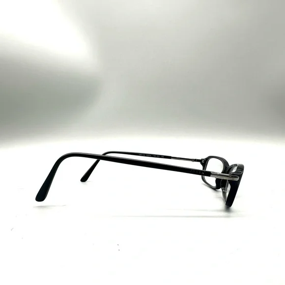 Prada Black Silver Rectangular Glasses Italy VPR17G 1AB 101 52 16 135 - Picture 3 of 7